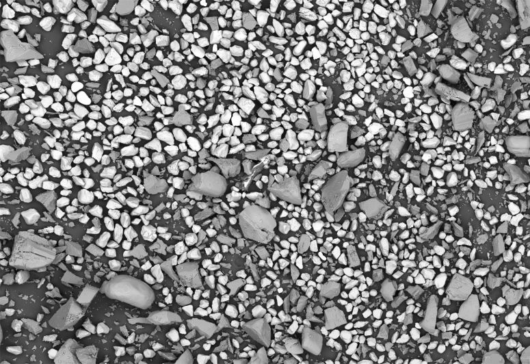 药物辅料混合物的低分辨率拼接图像