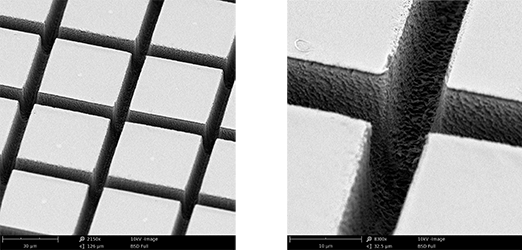 SEM image of ablated sample from Newport
