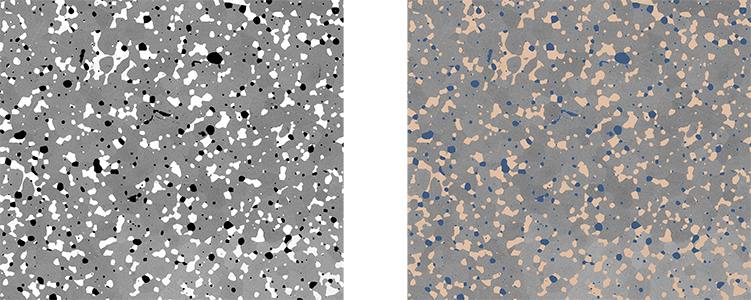 一种陶瓷材料的平铺扫描电子显微镜图像