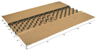 微流控结构的光学轮廓仪图像