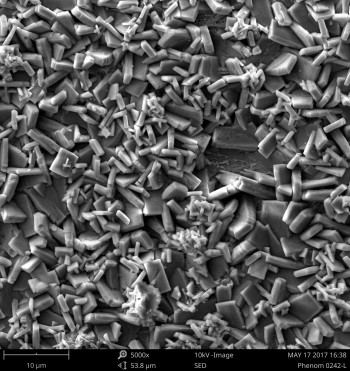 SE map analysis of a Zn3(PO4)2 conversion coating